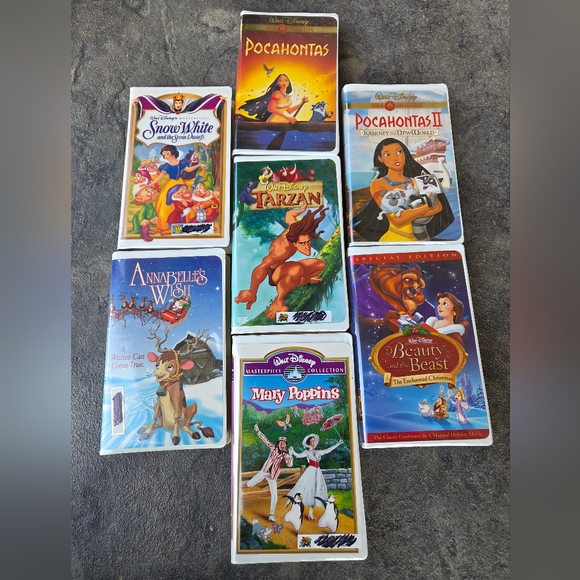 Disney Other - Disney VHS Movie Collection- 6 Disney Classics + 1 Hallmark Christmas Animation